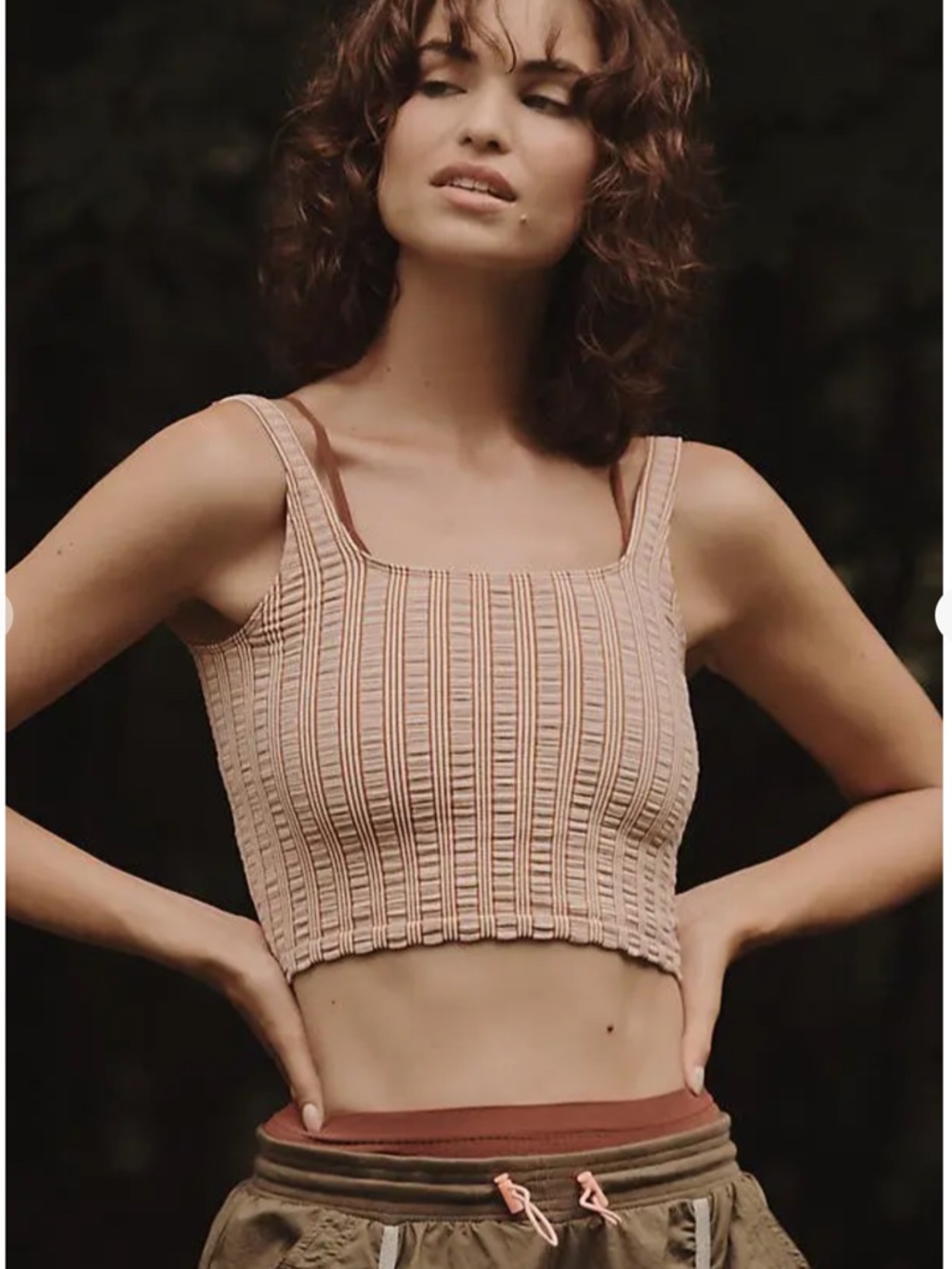 Anthropologie Cropped Tank - Purple - L/XL - Picture 7 of 7
